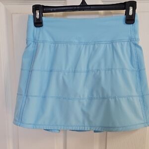 lululemon Pace Rival .id Rise Blue Chill Tennis Athletic Skirt